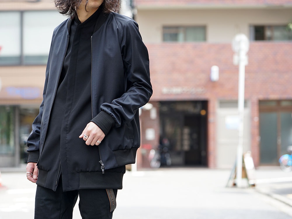 DEVOA Jacket Wool Silk and Slim Pants Black Denim - FASCINATE BLOG